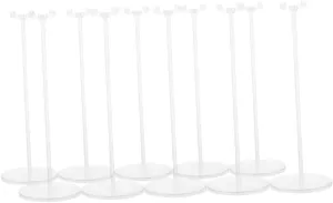10 Pcs Adjustable Transparent Doll Stand Holders Figures and Collectibles for Home Display and Organization of Dolls Accessories