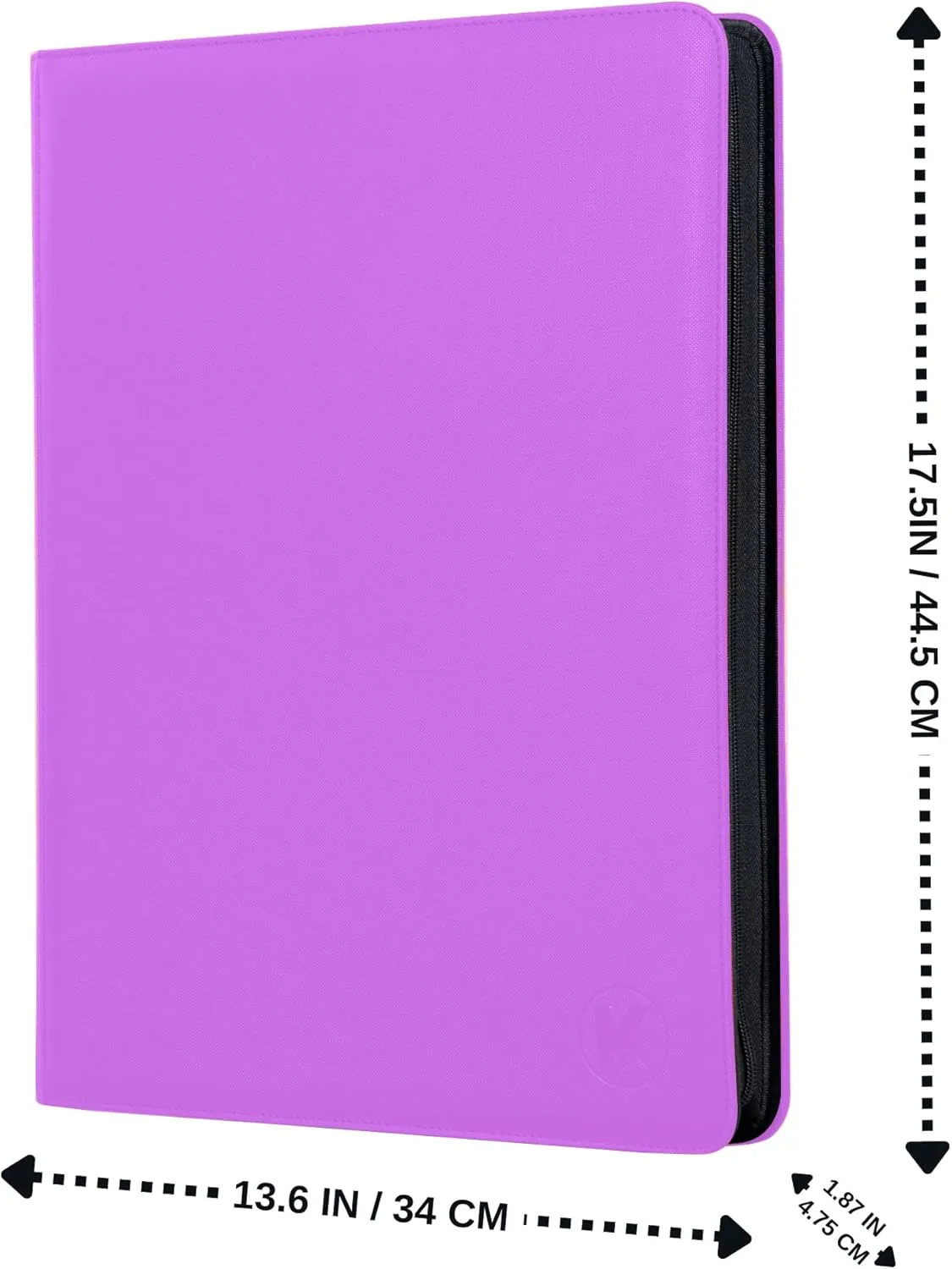 1000  Pockets Trading Card Binder, 16-Pocket Card Ablum Compatible with MTG,Sports Cards & Other Standard Size Trading Cards (PURPLE)