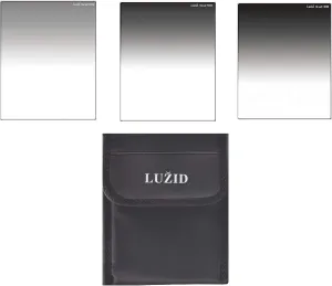 100mm x 150mm Soft Grad ND Filter Set ND2, ND4, ND8 MC Multi-Coated Optical Glass Luzid Graduated Neutral Density