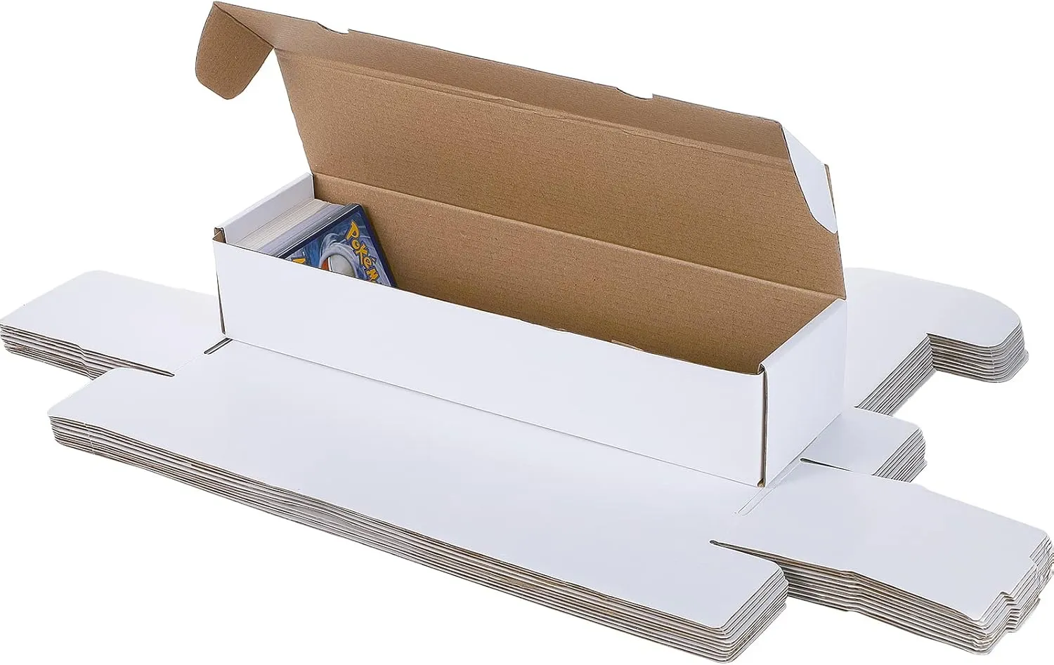 12 Pack Card Storage Box Each 800 or 400 Count Card Collector Organizer Holders Box for Trading and Gaming, Football, Baseball, Sport, Game(8.7 x 2.7 x 3.6 Inch,White)