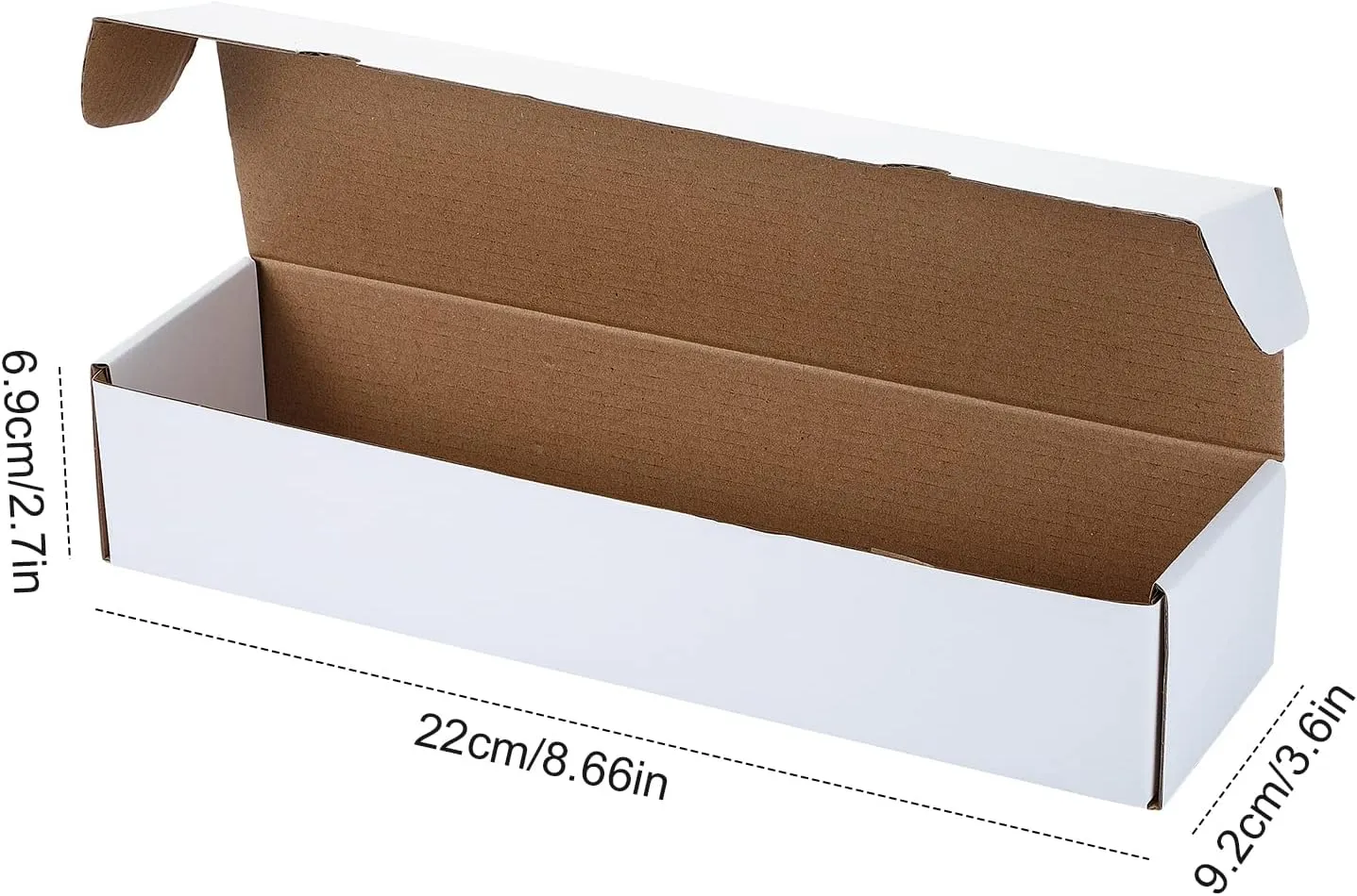 12 Pack Card Storage Box Each 800 or 400 Count Card Collector Organizer Holders Box for Trading and Gaming, Football, Baseball, Sport, Game(8.7 x 2.7 x 3.6 Inch,White)
