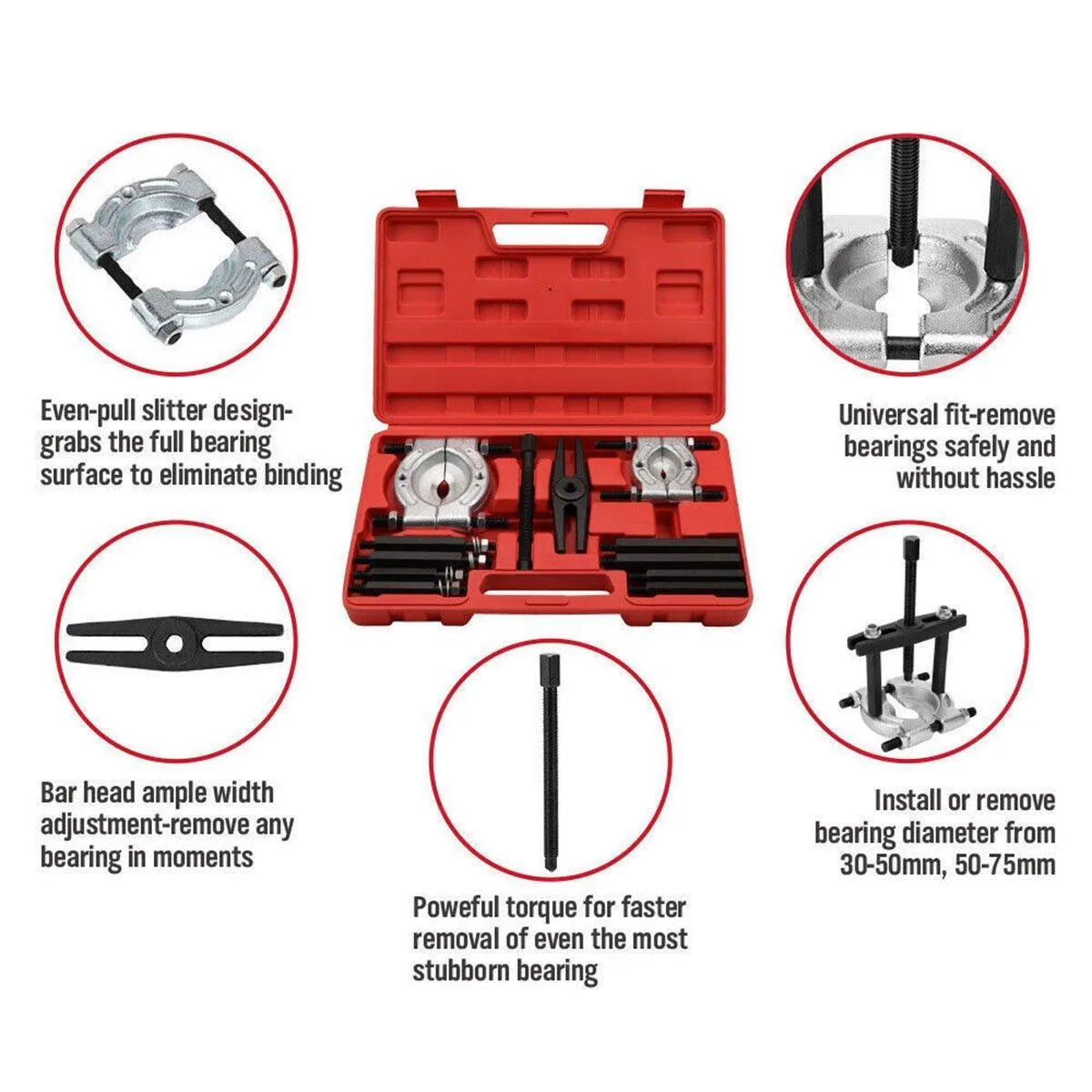 12pcs Separator Combination Disassembly Tool Kit for Engine Gear Repair Removal