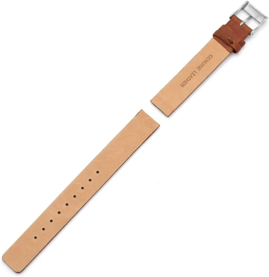14mm Screwing Genuine Leather Watch Strap Replacement for Skagen