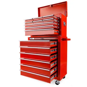 15-Drawer Rolling Tool Storage Cabinet Organiser Box Chest Trolley by Bullet