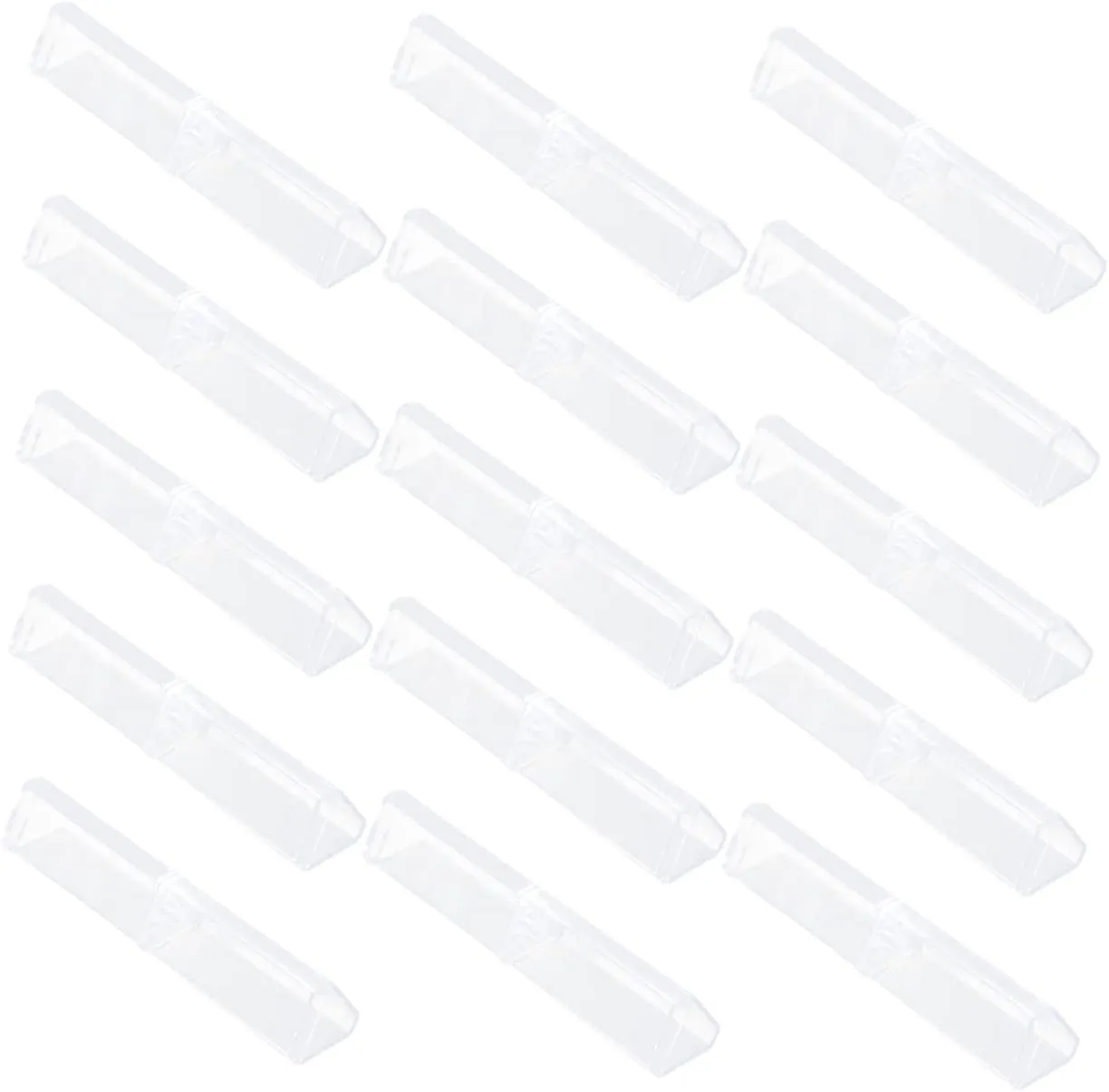 15Pcs Transparent Pen Holder present Box Stackable Pen Container for Display Storage Stylish Pencil Case for Business Home Office Use