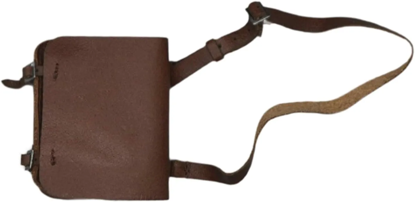 1/6 Action Figure Crossbody Bag Model Toolkit Fashion PU Leather Retro Crossbody Bag Model for 12'' Action Figures Accessory