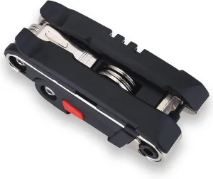 16 in 1 Mountain Bike Multifunction Repair Multitool,Portable Tool with Tube Patch Kit Tire Lever Hard Carrying Box/Cover Maintenance Tools Set,for Cycling,Compact and Portable,Great