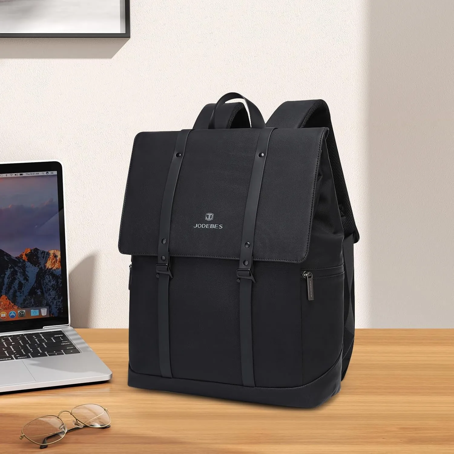 18L Travel Laptop Backpack,Business Anti Theft Slim Sturdy Laptops Backpack,Water Resistant College School Computer Bag Gift for Men & Women Fits 15.6 Inch Notebook(Black)