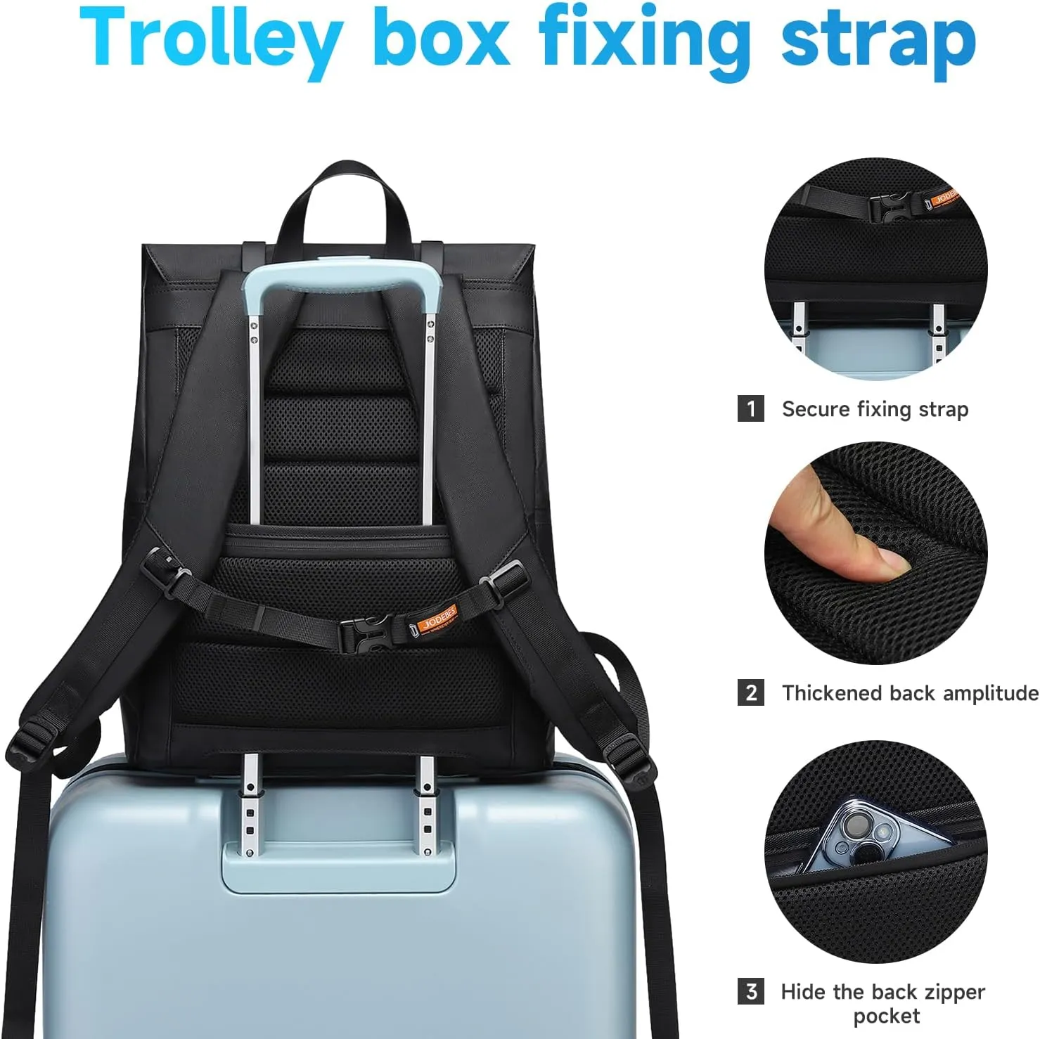 18L Travel Laptop Backpack,Business Anti Theft Slim Sturdy Laptops Backpack,Water Resistant College School Computer Bag Gift for Men & Women Fits 15.6 Inch Notebook(Black)