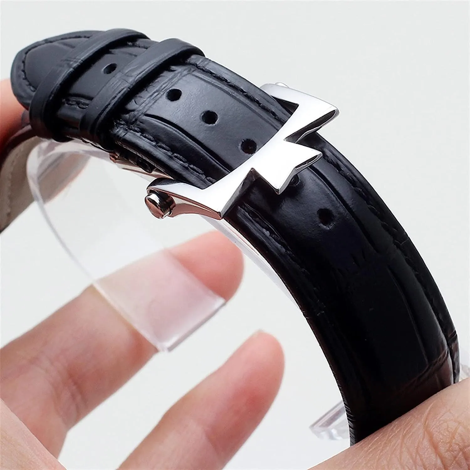 19mm 20mm 21mm 22mm Genuine Leather Cowhide Strap For Vacheron Constantin Patrimony VC Men And Women Watch Band