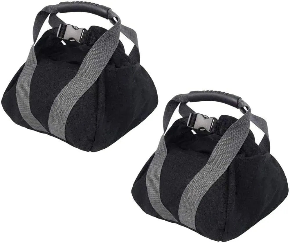 2 Pcs Adjustable Heavy Fitness Power Sandbag, Portable Adjustable Canvas Sand Kettlebell Soft Sand Bag, Weightlifting Dumbbell for Home Training, Fitness, Yoga Workout