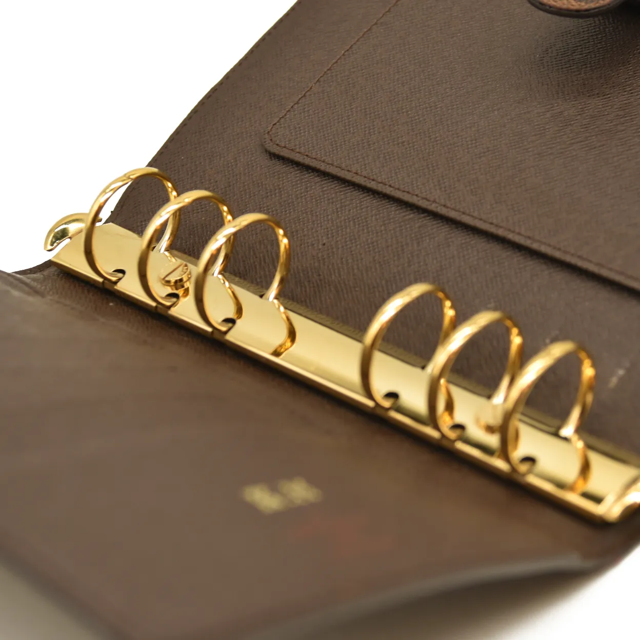 2012 Louis Vuitton  Damier Ebene Medium Ring Agenda Cover SP4182