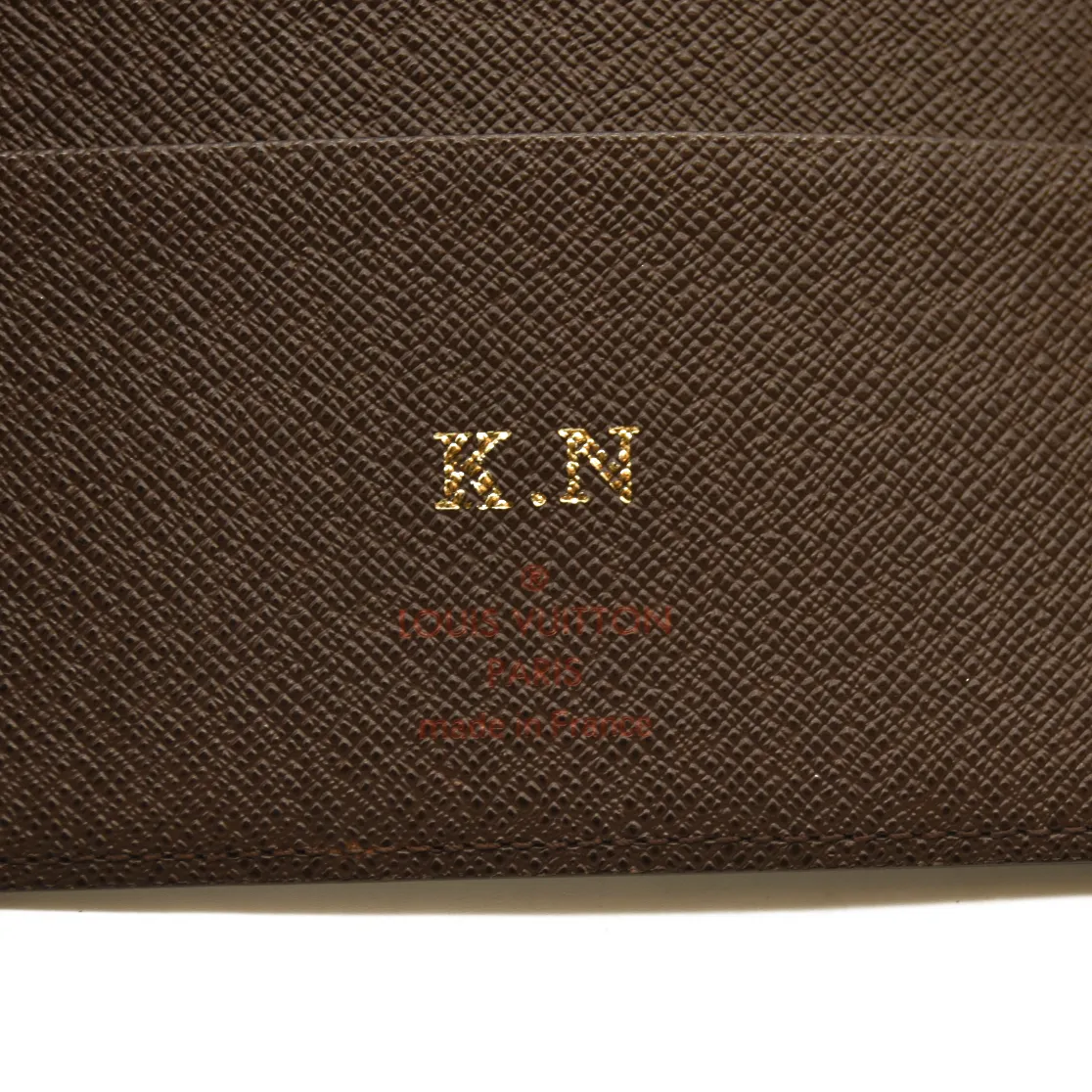 2012 Louis Vuitton  Damier Ebene Medium Ring Agenda Cover SP4182