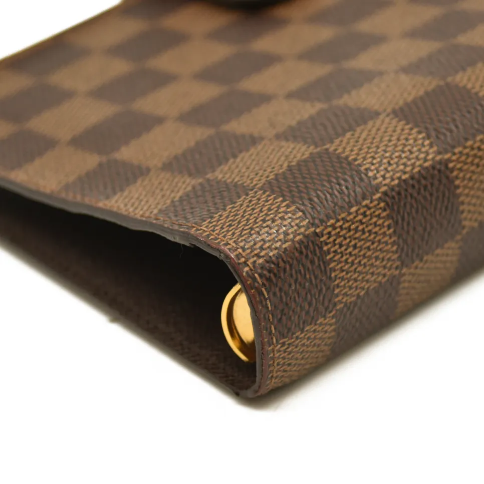2012 Louis Vuitton  Damier Ebene Medium Ring Agenda Cover SP4182