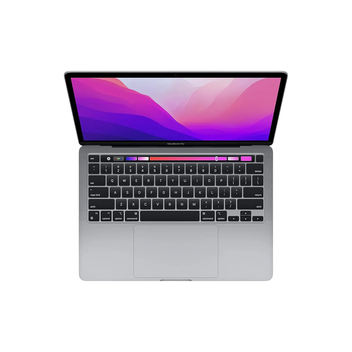 2022 Apple MacBook Pro Laptop with M2 chip: 13-inch Retina Display, 8GB RAM, 512GB ​​​​​​​SSD ​​​​​​​Storage, Touch Bar, Backlit Keyboard, FaceTime HD Camera. Works with iPhone and iPad; Space Gray