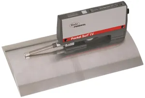 2191800 Pocket Surf IV Portable Surface Roughness Gage EGH-1019, 10 μm Radius, 9V Battery, LCD Display, PMD-190101 Specimen, Includes Test Certificate,Red/Gray