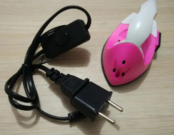 220V 35W EU plug constant temperature 180C degree mini DIY use electric iron 10X6X7cm