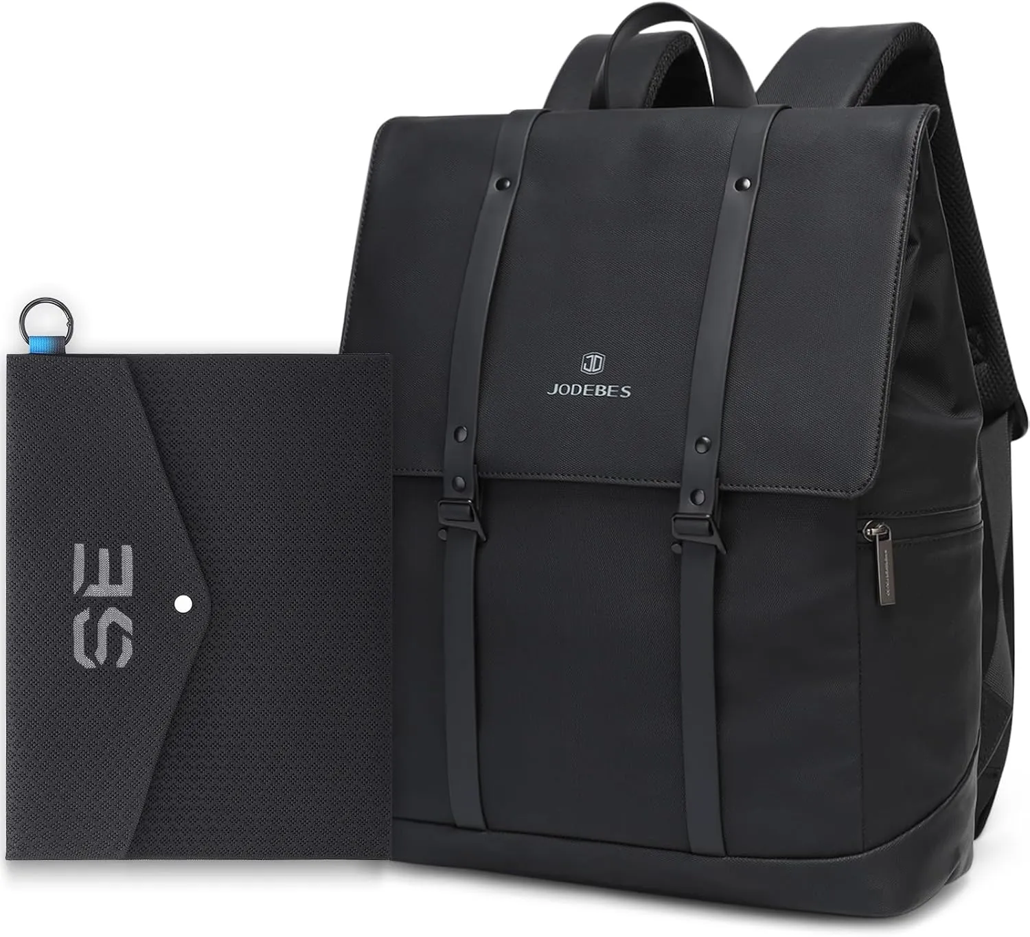 22L Laptop Backpack for School & Travel - Slim Water-Resistant Business Bag with Extra File Folder,Fits 17.3" Notebook - Durable Gift for Men & Women College Students (Black)