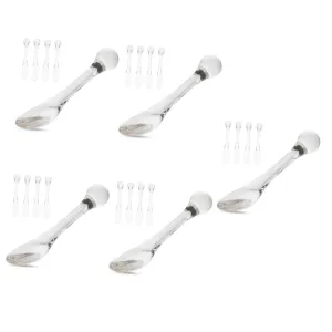 25pcs Compact Eye Cream Spoons Applicator for Daily Use Convenient Massage Tool for Eye Care Promotes Absorption Portable for Travel and Home Use