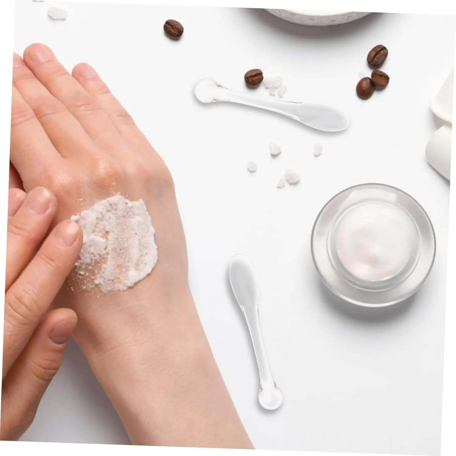 25pcs Compact Eye Cream Spoons Applicator for Daily Use Convenient Massage Tool for Eye Care Promotes Absorption Portable for Travel and Home Use