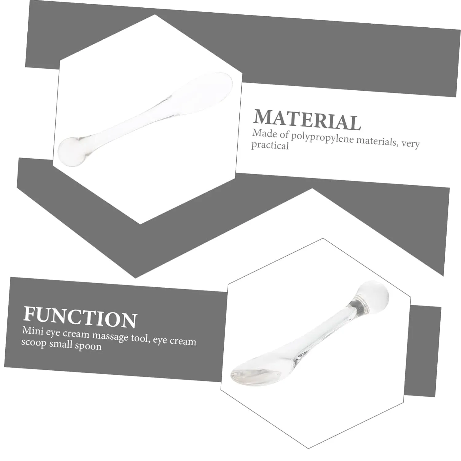 25pcs Compact Eye Cream Spoons Applicator for Daily Use Convenient Massage Tool for Eye Care Promotes Absorption Portable for Travel and Home Use