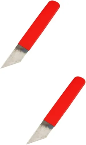 2pcs High Steel Simple Leather Cutter for Shoes Peeling Tool Easy to Carry Long-lasting