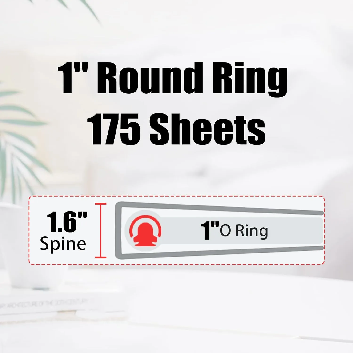 3 Ring Binder 1 Inch for Letter-Size 8.5" x 11" Paper with 5-Tab Dividers, Cute Three Ring Binder folders with Profile Clipboard for Women School Office Supplies, Desert Camel