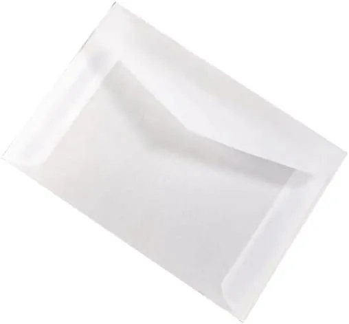30/50/100PCS 3.9×2.7 in Semi-transparent Sulfuric Acid Paper Envelopes For Postcard Card Storage Bag Wedding Invitation Gift Packing Bag (100)