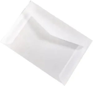 30/50/100PCS 3.9×2.7 in Semi-transparent Sulfuric Acid Paper Envelopes For Postcard Card Storage Bag Wedding Invitation Gift Packing Bag (100)