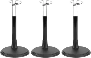 3pcs Outdoor Holder Stand PVC Display Rack for Dolls Action Figures Stability for Camping and Outdoor Activities