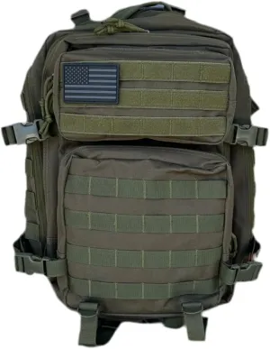 40L Tactical Backpack – 900D/1000D Molle Assault Pack, 3-Day Survival, Hiking, Camping, Travel Gear Ranger Green