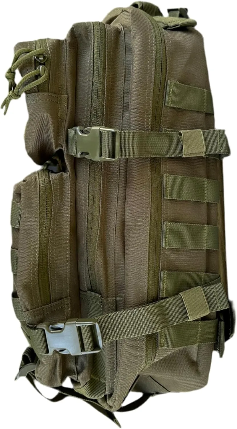40L Tactical Backpack – 900D/1000D Molle Assault Pack, 3-Day Survival, Hiking, Camping, Travel Gear Ranger Green