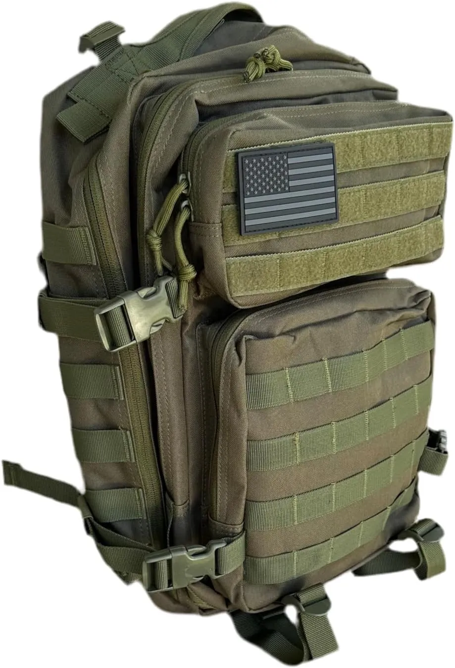 40L Tactical Backpack – 900D/1000D Molle Assault Pack, 3-Day Survival, Hiking, Camping, Travel Gear Ranger Green