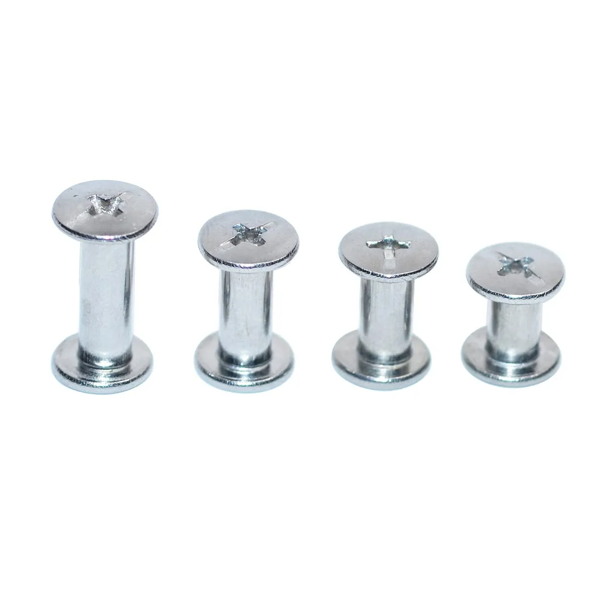 45 Sets Chicago Screws 304 Stainless Steel Screw Post Binding Screw Leather Screw for DIY Leather Bookbinding Bag Decoration (5x8mm)