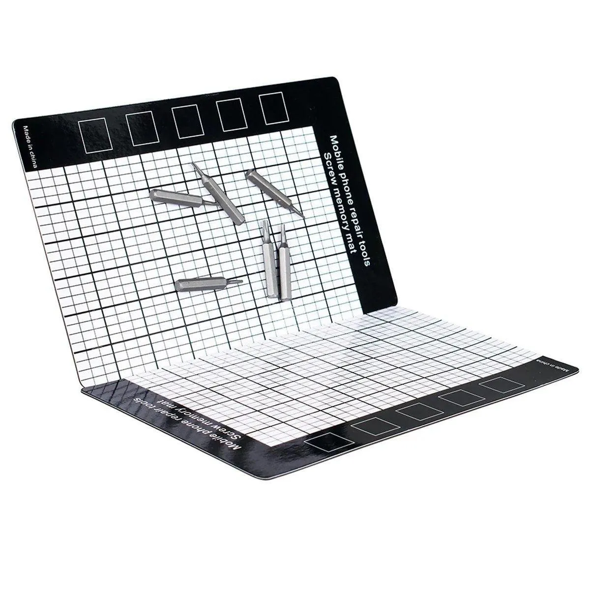 5pcs Magnetic Screw Memory Pad Storage Work Mat for Mobile Phone Repair Tools