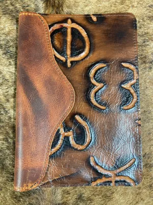 5" x 7" Brand Embossed Leather Notebook