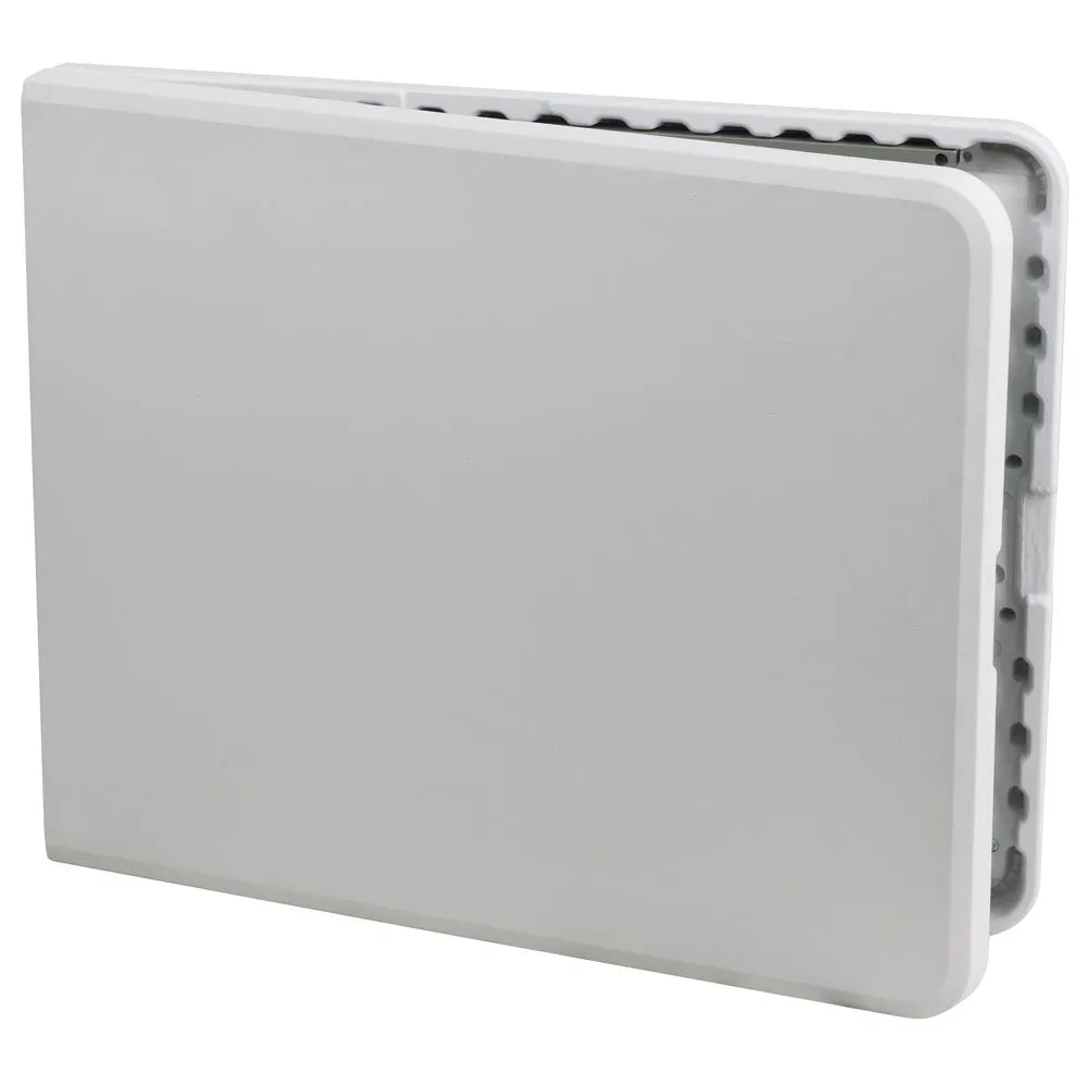 6-Foot Bi-Fold Granite White Plastic Folding Table - Flash Furniture