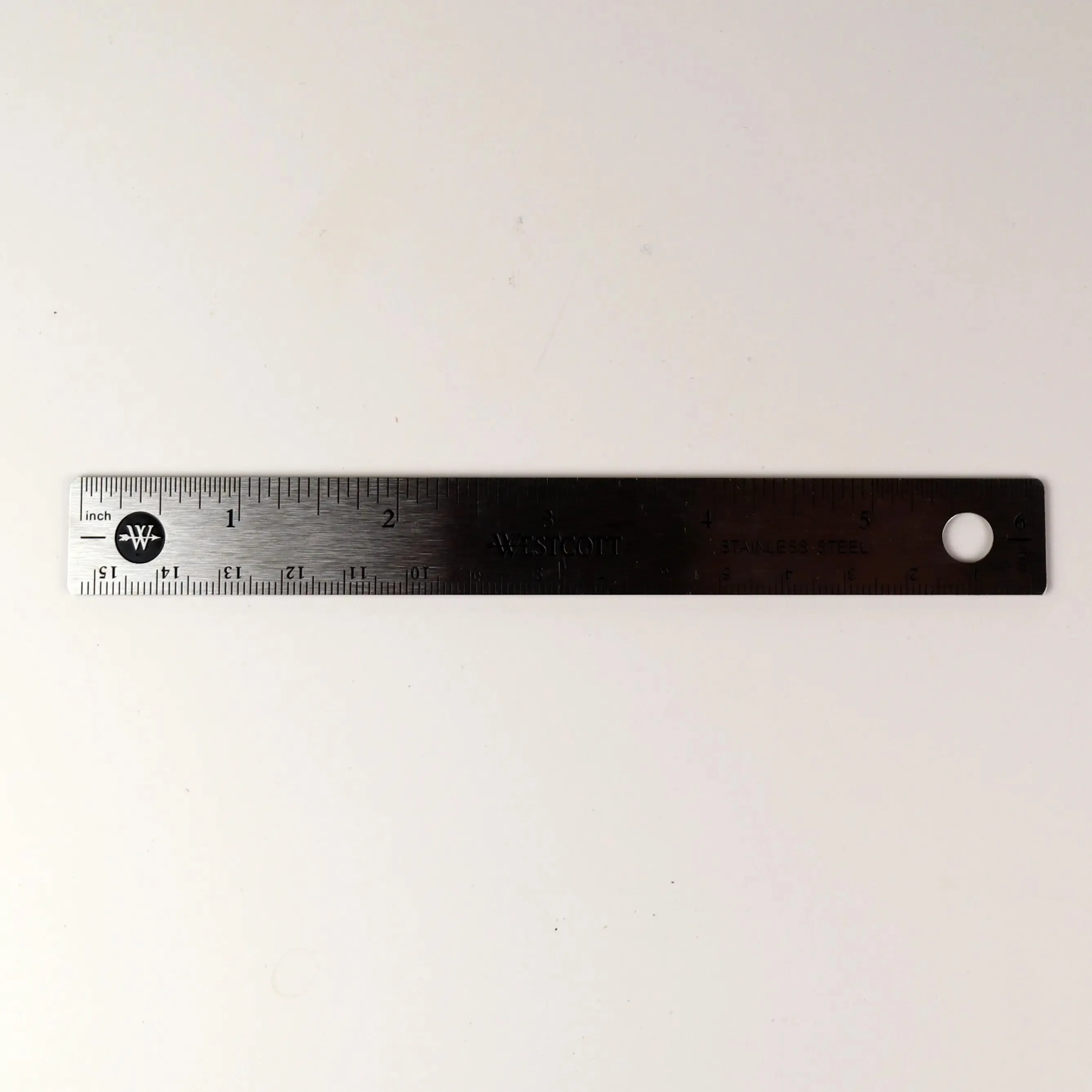 6 Inch Stainless Steel Ruler with Cork Backing