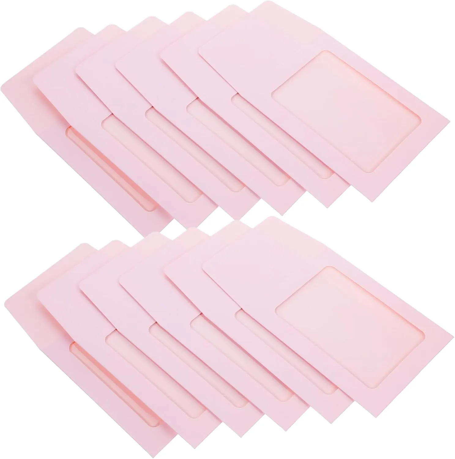 60pcs Simple Style Card Sleeves for Trading Cards Portable Display Envelopes Macaron Color Design Holders for Photos and Invitations Practical and Easy to Use