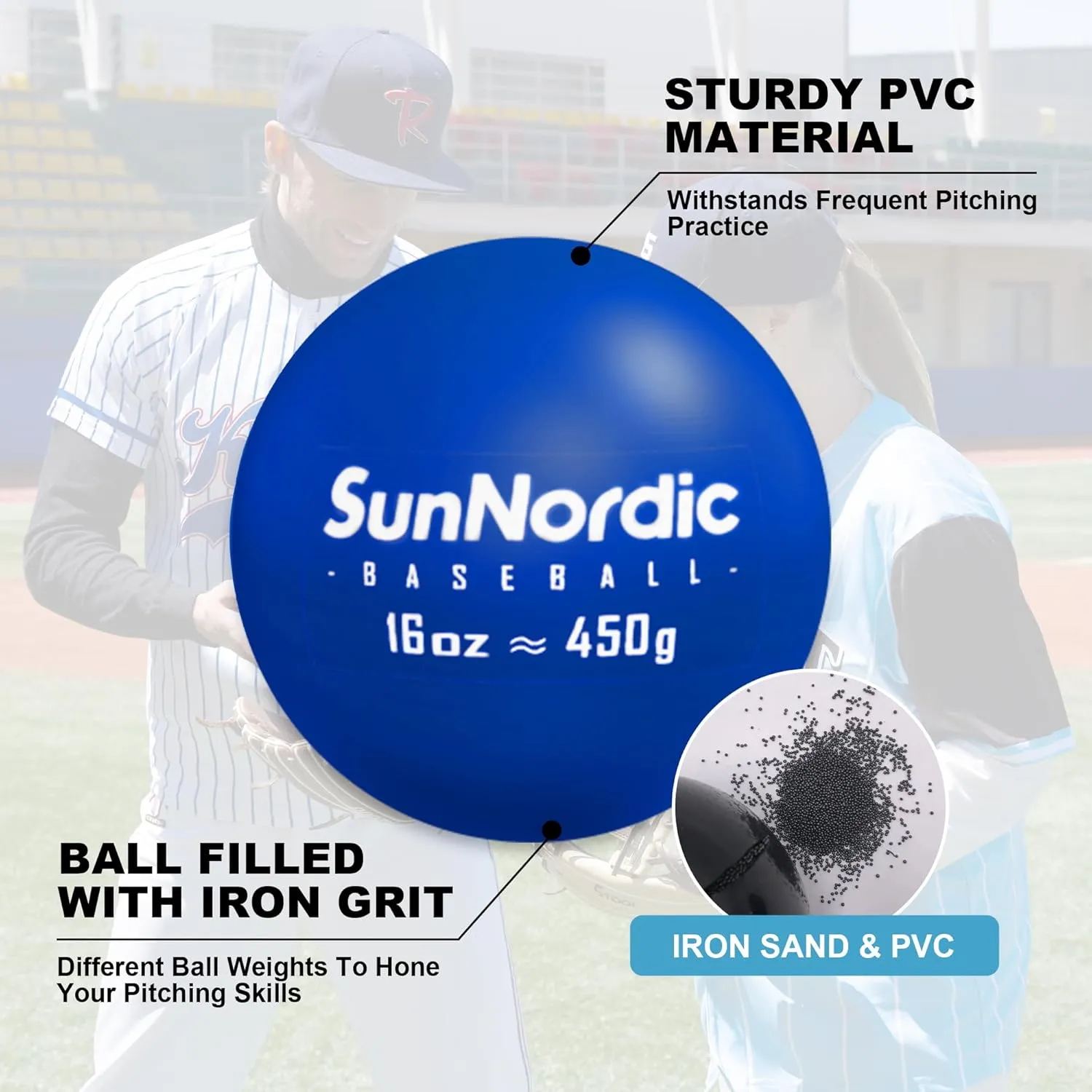6/9 Pack Plyometric Weighted Baseball Set (3.5-16/35/53/70 oz) - Variable Weight Plyo Baseballs for Improved Power & Pitching Training - for All Skill Levels