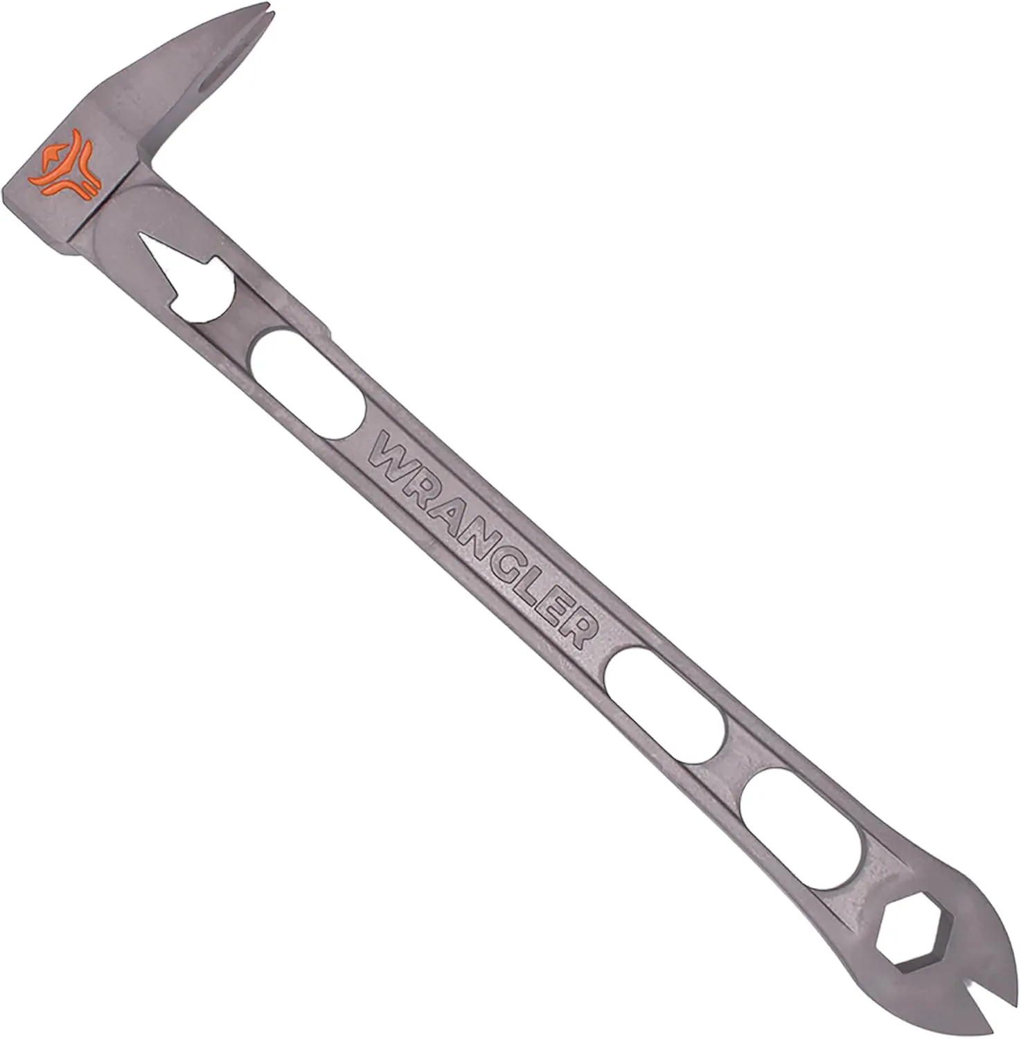 9.5" Titanium Pry Bar Nail Puller - Heavy Duty Cats Paw Tool for Home Improvement, Construction & Demolition Tools - Side Nail Puller - 13mm Bolt Remover