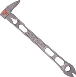 9.5" Titanium Pry Bar Nail Puller - Heavy Duty Cats Paw Tool for Home Improvement, Construction & Demolition Tools - Side Nail Puller - 13mm Bolt Remover