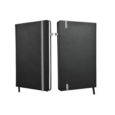 A5 Hard Cover Notebook with Coloured Elastic Strap