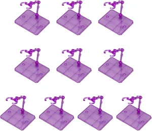Action Figure Stand,10 Sets Figure Holder Display Plastic Figure Stand For 6 Inch Dollswith Mounting Accessories Adjustable Action Figure Display Stands Kit for Home Decor
