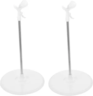 Adjustable Doll Stands 2pcs Doll Display Holders Sturdy Brackets for Action Figures Portable
