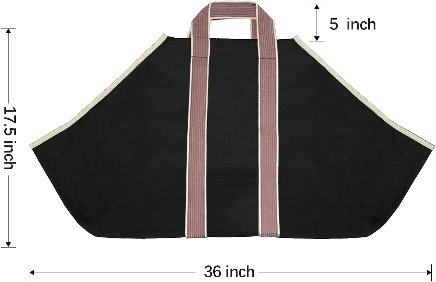 AMAGABELI GARDEN & HOME Large Canvas Log Tote Bag Carrier Indoor Fireplace Firewood Holder Woodpile Rack Fire Wood Carriers Carrying For Outdoor Tubular Birchwood Stand By Hearth Stove Tools Set