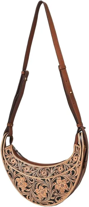 American Darling Small Crossbody Hand Tool Genuine Leather Women Bag Western Handbag Purse