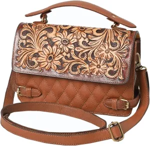 American Darling Small Crossbody Hand Tool Genuine Leather Women Bag Western Handbag Purse