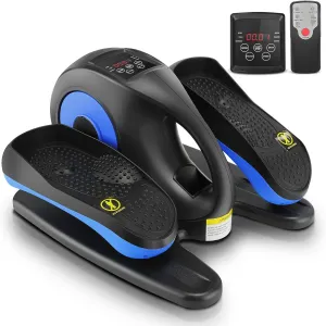 ANCHEER Under Desk Elliptical, Electric Ellipse Leg Exerciser While Sitting for Seniors Adults, Quiet Portable Motorized Seated Foot Pedal Exerciser with Remote Control for Home Office Use