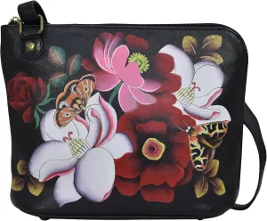 Anna by Anuschka Crossbody Organizer Bag - Genuine Leather